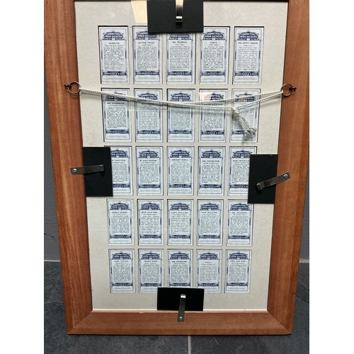 365 - A Framed and Glazed Set of 50 Players Characters From Dickens Cigarette Cards, All Approx 51 cm x 35... 