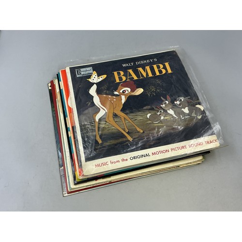 493 - Selection Of Nine Vinyl Musicals and Film LP's To Include Collectable 'Walt Disney's Bambi ( Disneyl... 