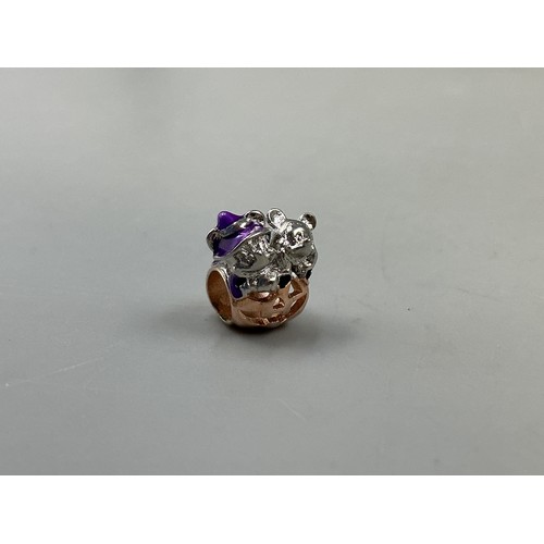 45 - Pandora Silver 925 ALE Mickey & Minnie Mouse Halloween Pumpkin Charm in Gift Pouch