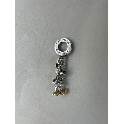 46 - Pandora Silver 925 ALE Minnie Mouse 100th Anniversary Charm in Gift Pouch