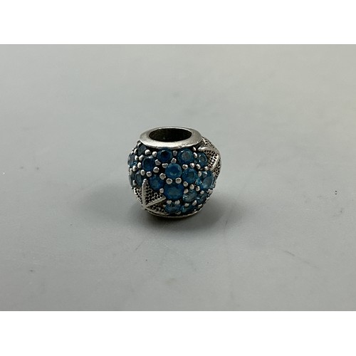 53 - Pandora Silver 925 ALE Midnight Blue Pave Stars Charm complete with Gift Pouch