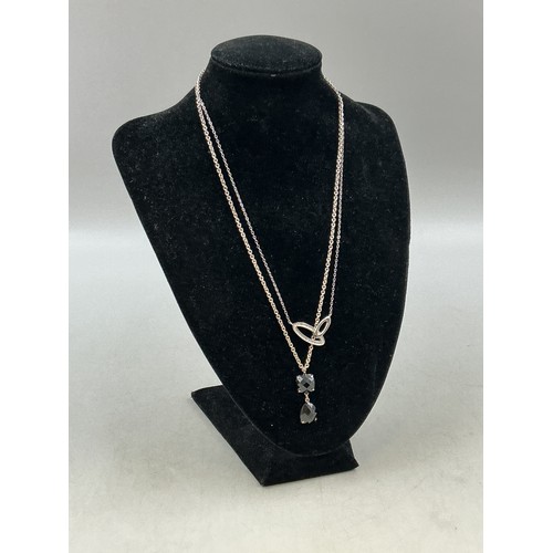 54 - Two Silver 925 Pendant necklaces