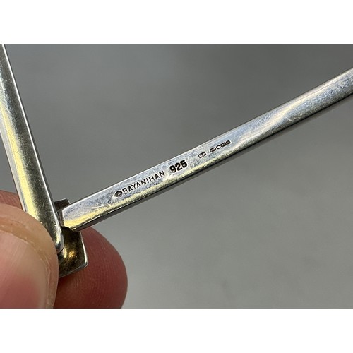 27 - A Hallmarked Sheffield Sterling Silver Choker Necklace