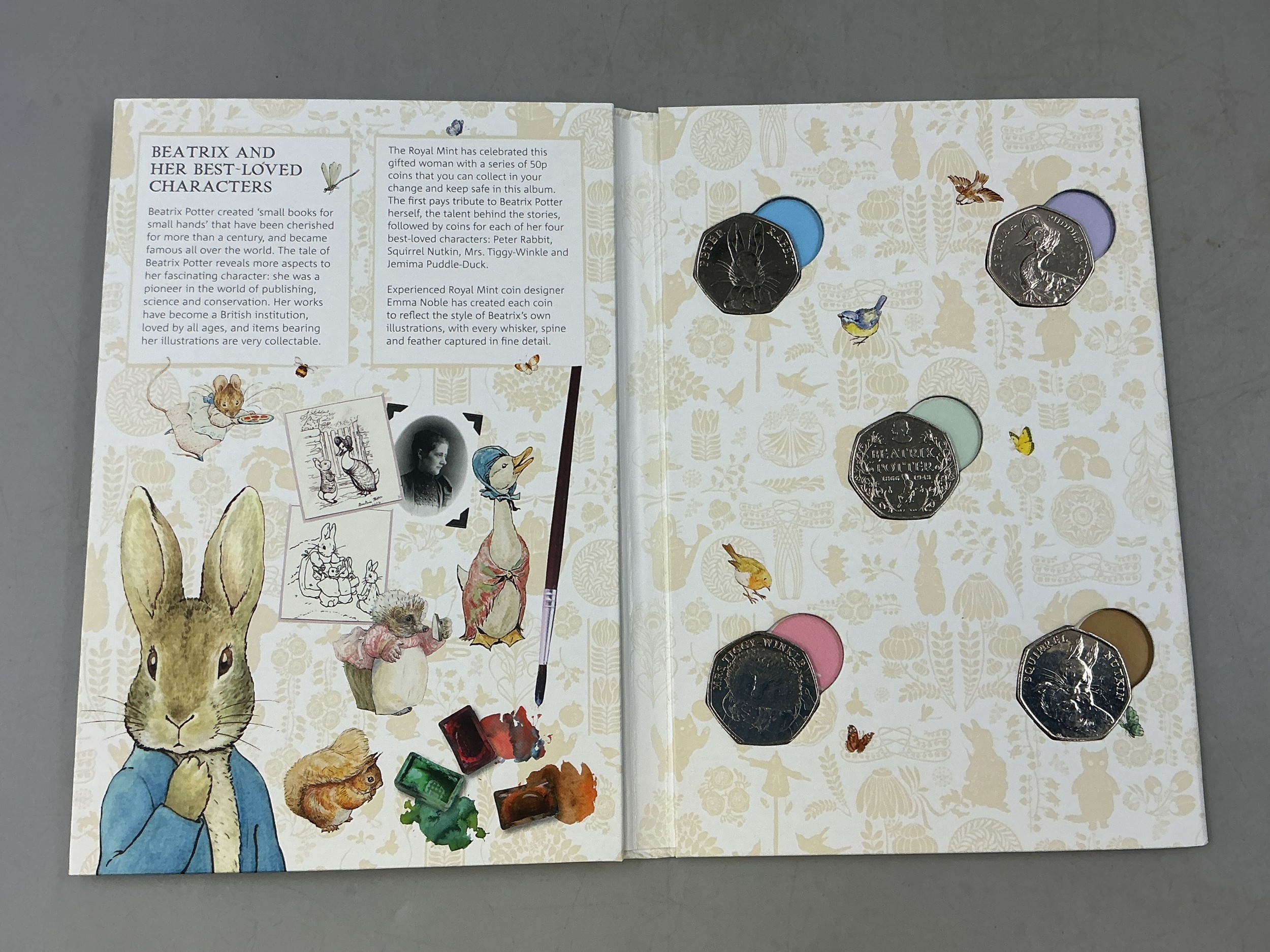 Complete Set 2017 Beatric Potter Tale of Peter Rabbit Coins to include ...