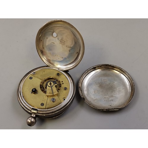 26 - Hallmarked Birmingham 925 Silver Cased Pocket Watch as found