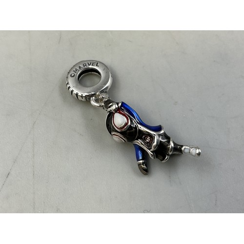 55 - Pandora Silver 925 ALE Spiderman Dangle Charm n Gift Pouch
