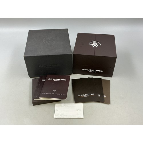 Raymond Weil Watch Case with Box and Booklet (Empty)