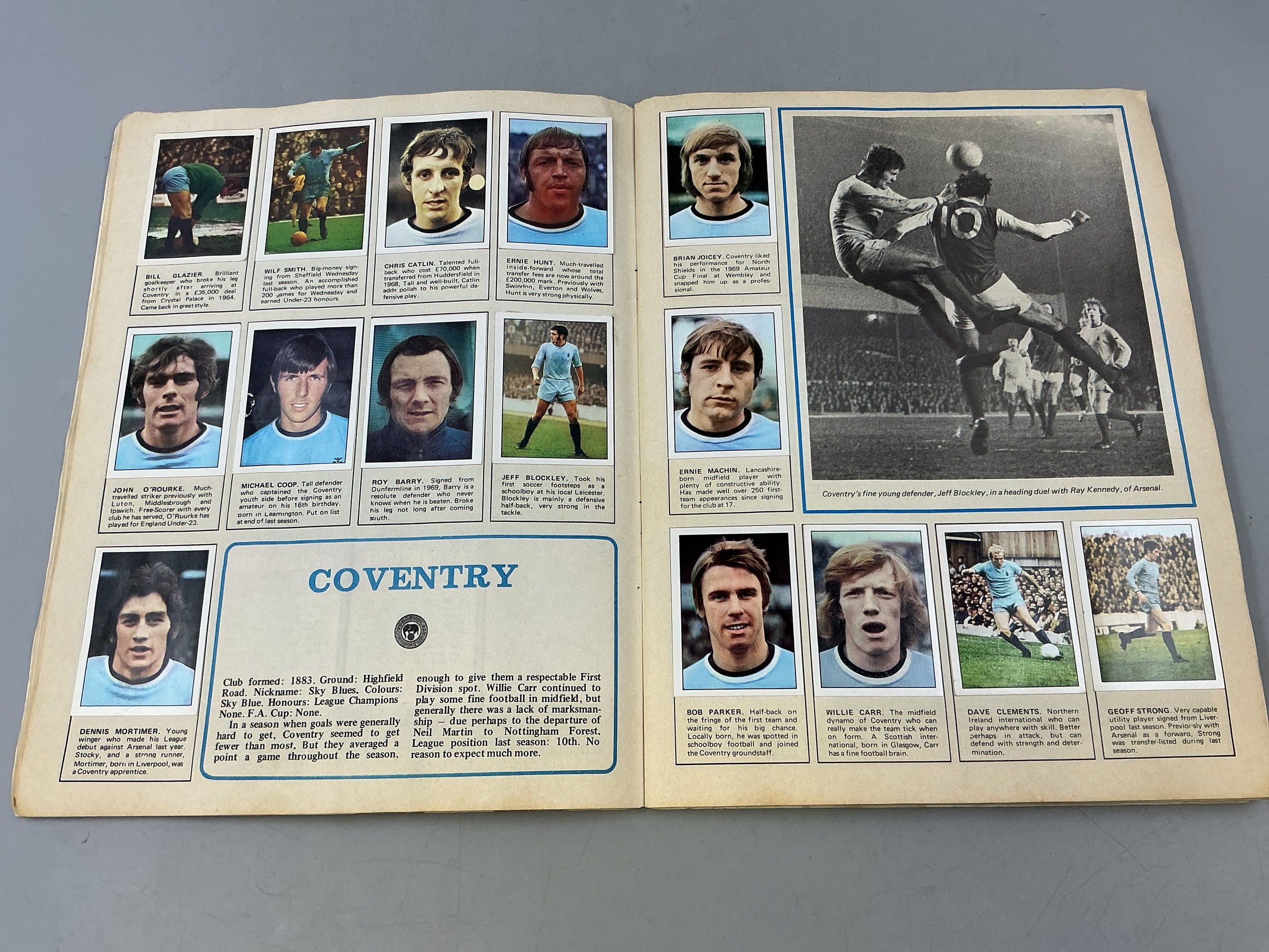 A Vintage Panini Football 72 Collectors Album (Appears Complete)