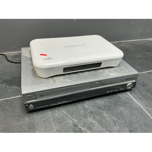 Panasonic DMR-EX95V VHS Tape DVD & HDD Player with HUMAX Freesat Box ...