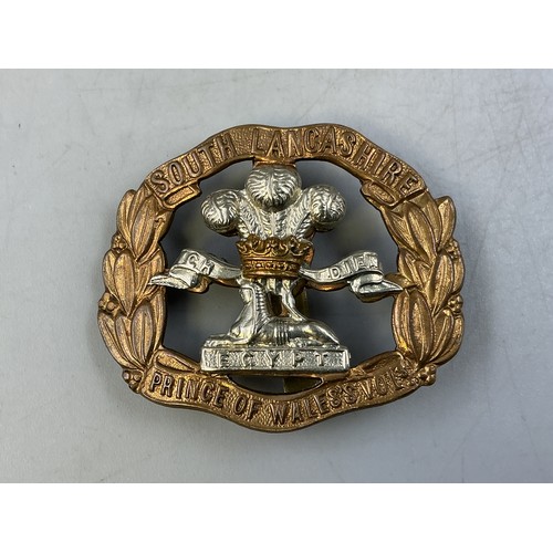 A South Lancashire Prince of Wales' Volunteers Regiment Bi Metal Cap Badge