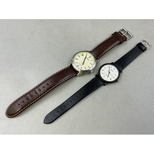 Two Vintage Gents Quartz Watches (Working) - Includes Timex (Sub Second Dial is As Found), And Lorus