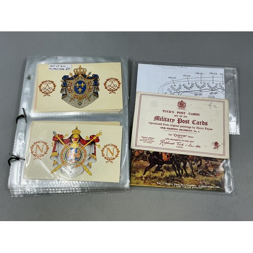 A Set of 60 Interregnum Military Prints, With Thirteen Vintage Military Postcards