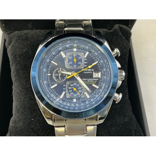 Visioner World Chronograph Gents Watch Complete with Presentation Box ...