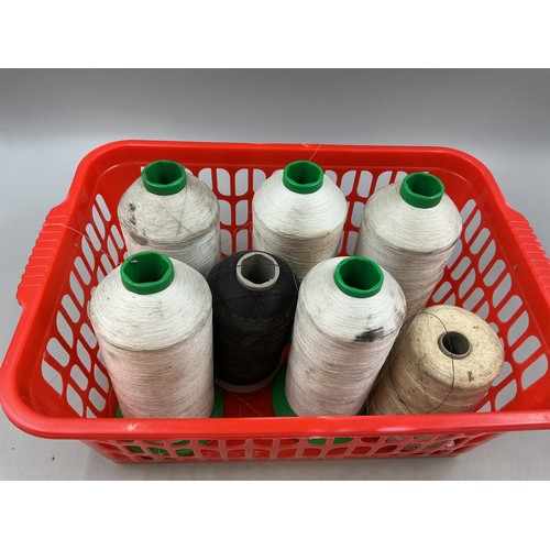 734 - Six Bobbins of Industrial Cotton