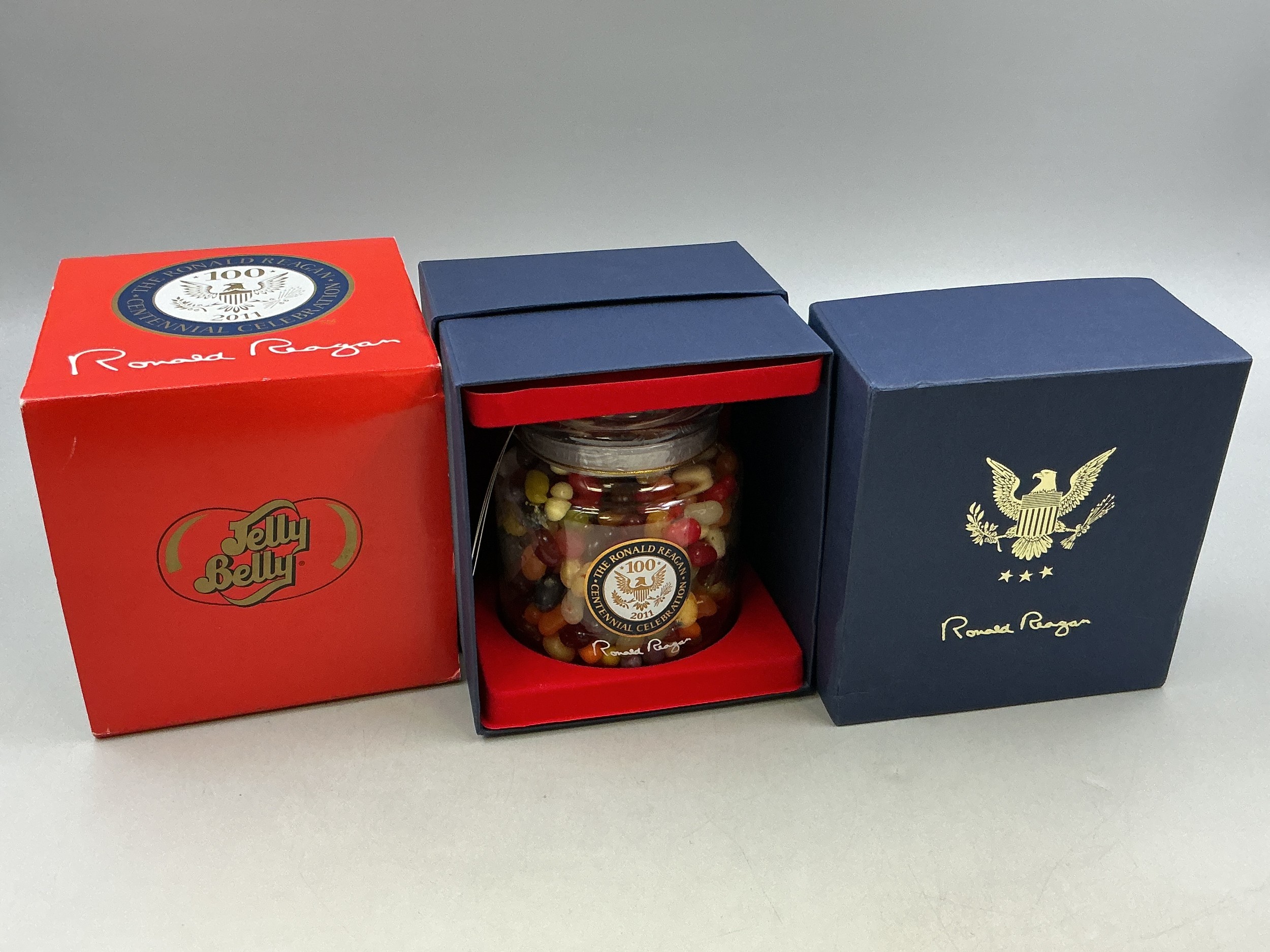 Sealed The Ronald Reagan Centenary Jelly Belly Jar of Jelly Beans (50 ...