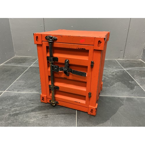 A Metal Industrial Two Shelf Shipping Container Style Storage Unit ...