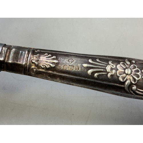 10 - Two Silver Handled Vintage Knives on is Hallmarked