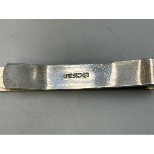 14 - A Hallmarked Birmingham Silver Tie Clip, Circa 1988
