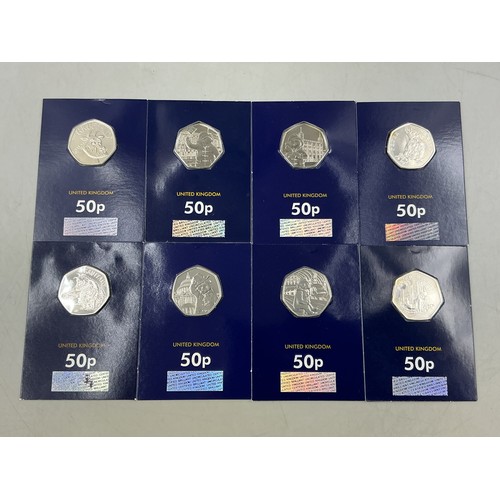 Selection of Collectable 50ps to Include Peter Rabbit (2018) Paddington ...