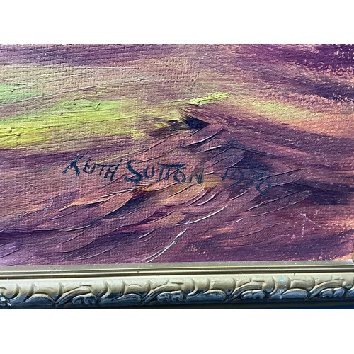 A Gilt Framed Keith Sutton Oil on Board Original Nautical Trawler At ...