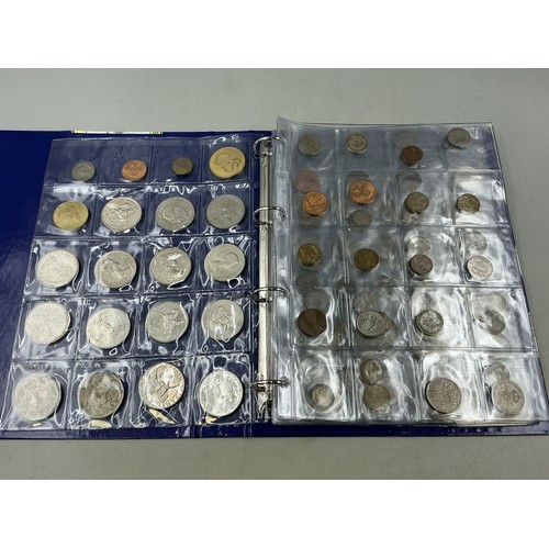 Change Checker Album Containing a Large Selection of Mixed UK Crowns ...