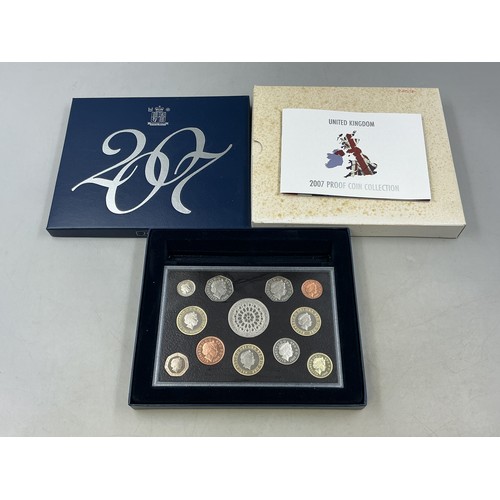 Royal Mint 2007 Proof Coin Collection with COA and Original Case