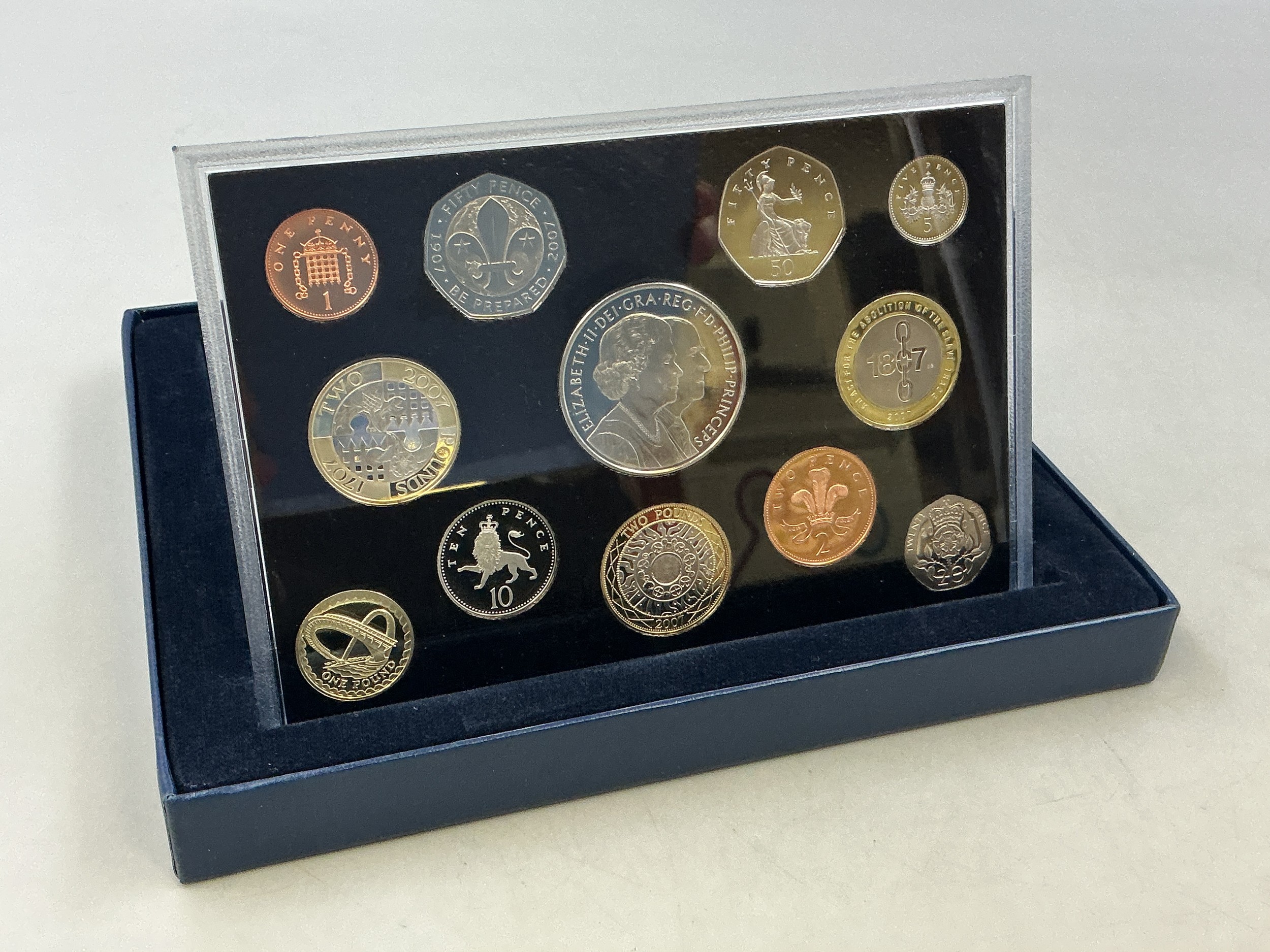 Royal Mint 2007 Proof Coin Collection with COA and Original Case