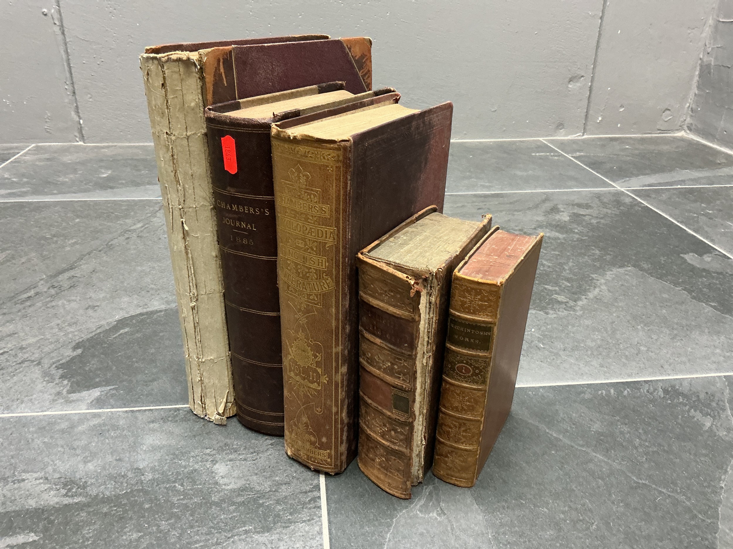 Selection of Five Hard Back Books to Include Chambers Journal (1885 ...