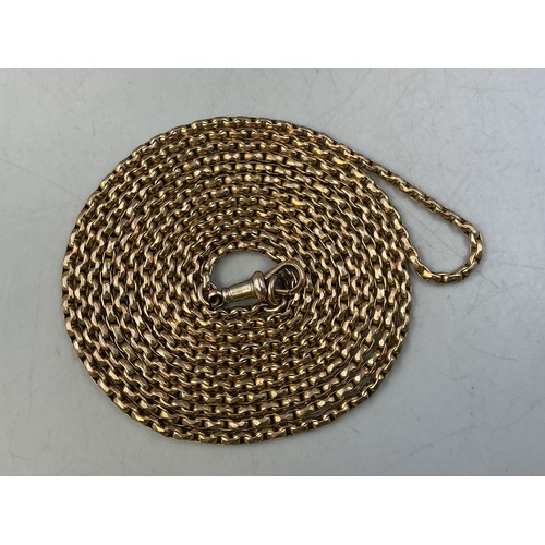 Gold 9ct Victorian Muff Chain (140cm)