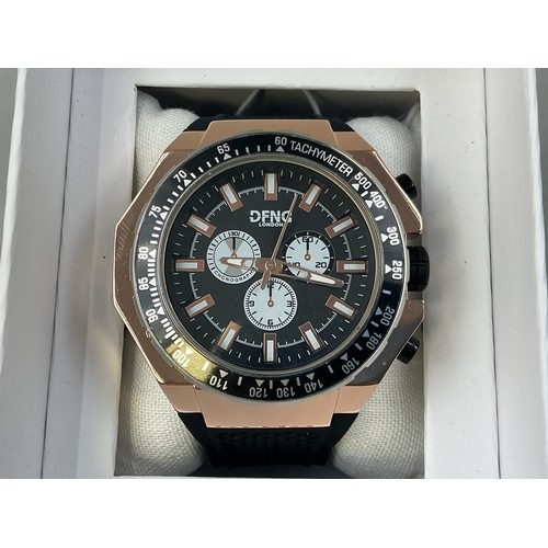 A Gents Designer DFND London Chronograph Style Watch - Black Dial and ...