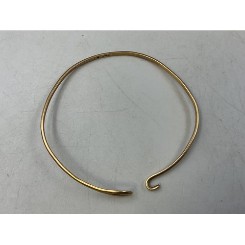 2 - A Hallmarked 9ct Gold Bangle
