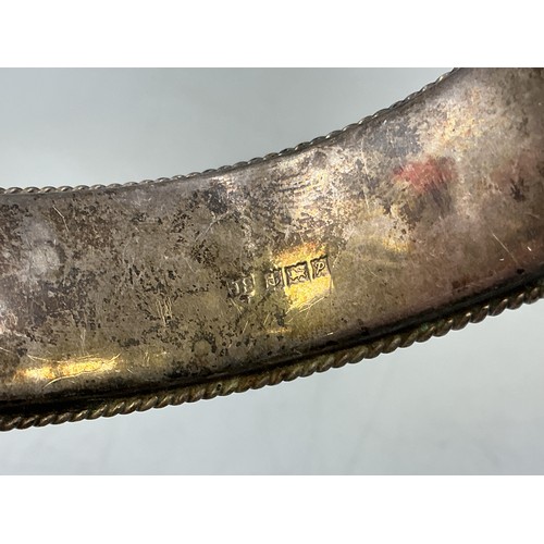 21 - A Hallmarked Joseph Smith & Sons Birmingham Etched Concentric Diamond Pattern Bangle, Circa 1964
