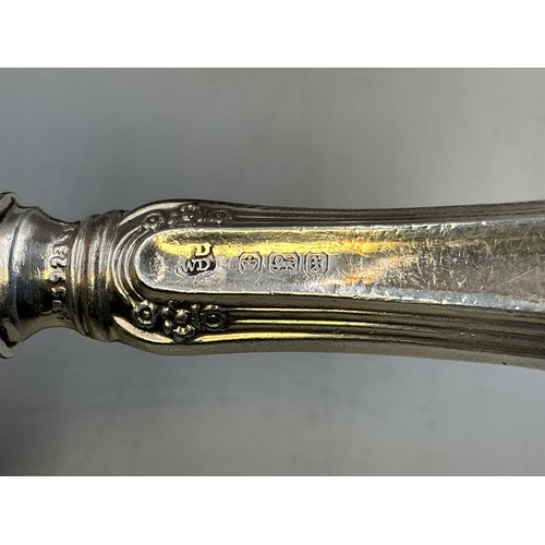 22 - Set of 6 Hallmarked Sheffield Silver Handled Butter Knives Complete with Case