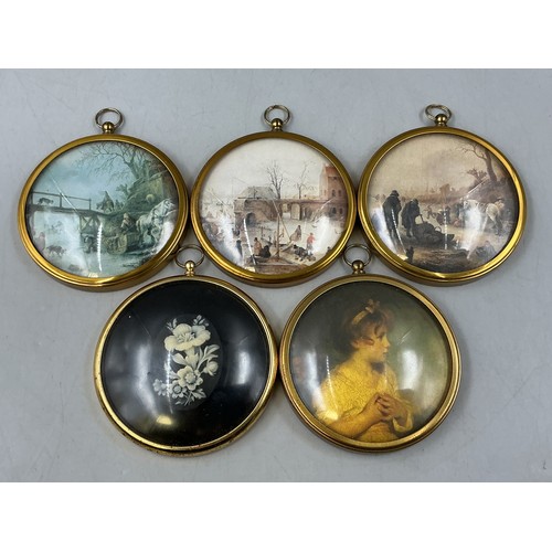Five Collectable Peter Bates Miniatures to include Flowers in Cameo, A ...