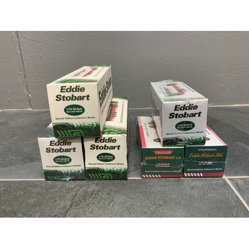10 - Atlas Editions Boxed, Six ' Eddie Stobart ' Collection, Four Boxed, Sealed as New to Include Special... 