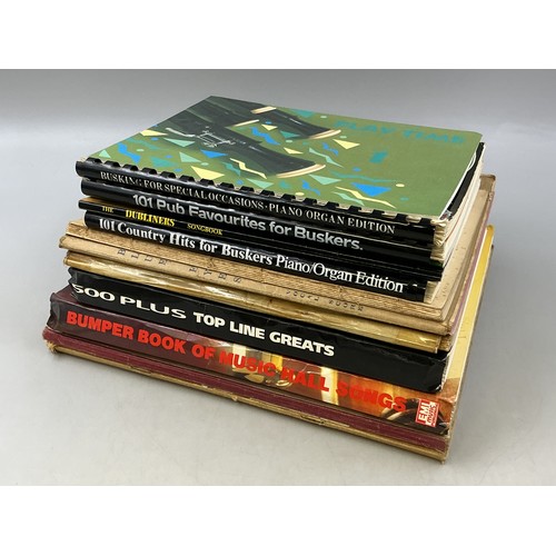 488 - Large collection of sheet music books
