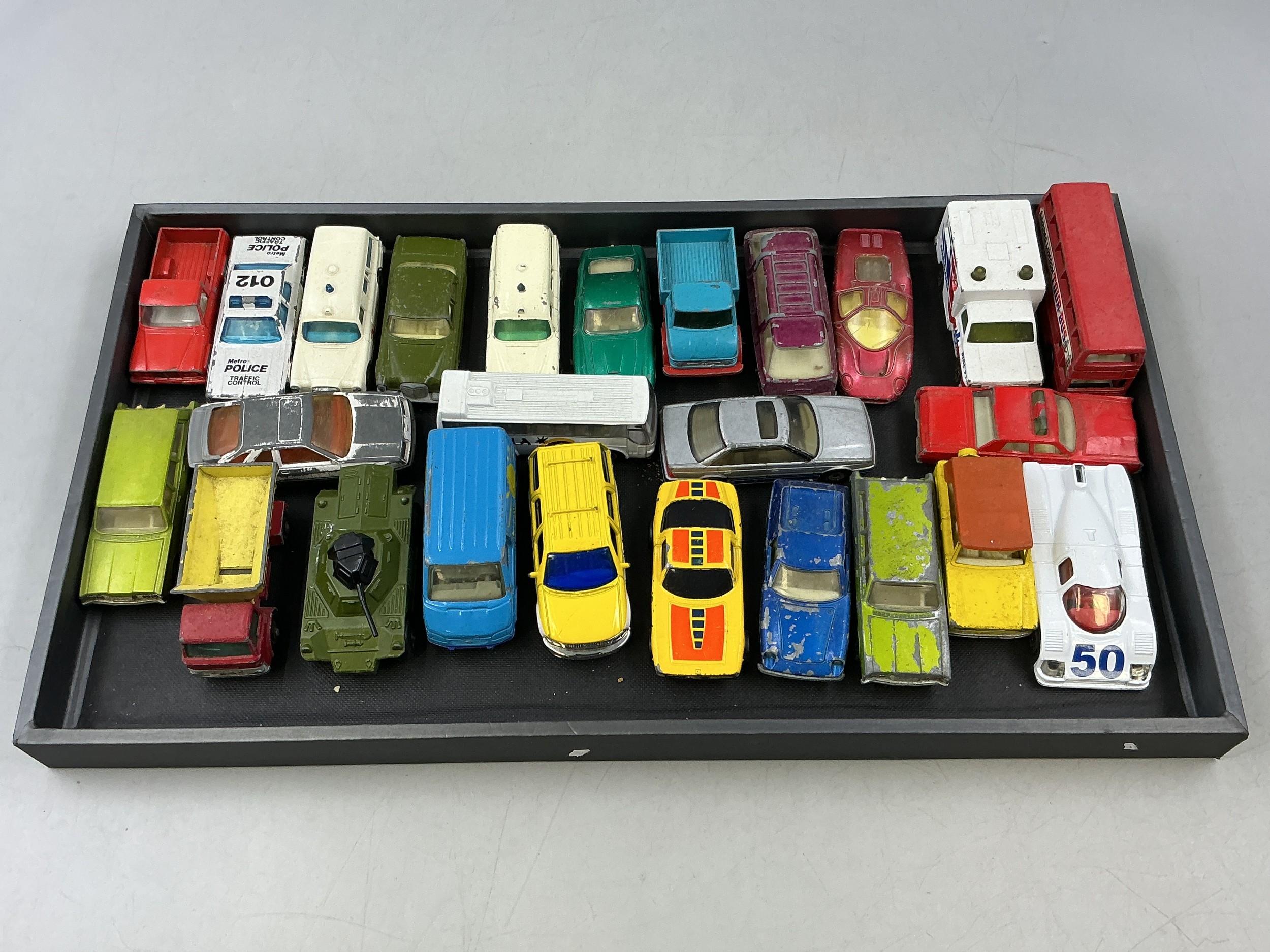Selection of Various Pre-Owned Vintage Matchbox Model Vehicles, Display ...