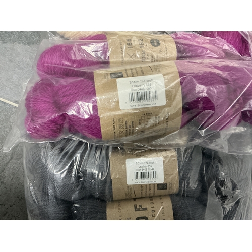 27 - Nine 100g Yarns of West Yorkshire Spinners The Croft Shetland Colours, 100% Shetland Island Wool.&nb... 