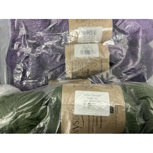 28 - Ten 100g Yarns of West Yorkshire Spinners The Croft Shetland Colours, 100% Shetland Island Wool.&nbs... 