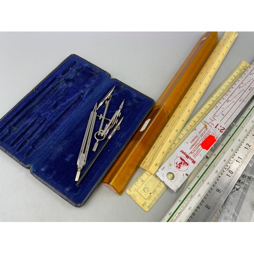 A Selection of Draftsman/Measuring Devices - Includes Part Complete ...