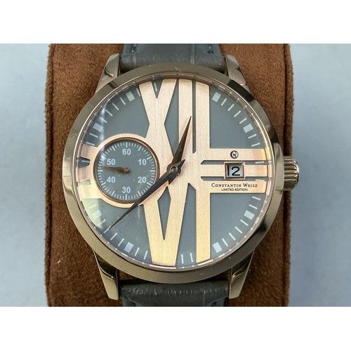 120 - Constantin Weisz Limited Edition Automatic Gents Watch Complete with Presentation Case (Working)