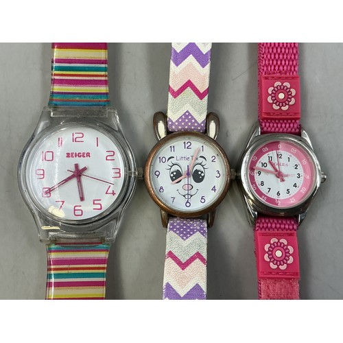 151 - Three Working Boys & Girls Watches includes Zeigler, Tikkers, and Little Tix