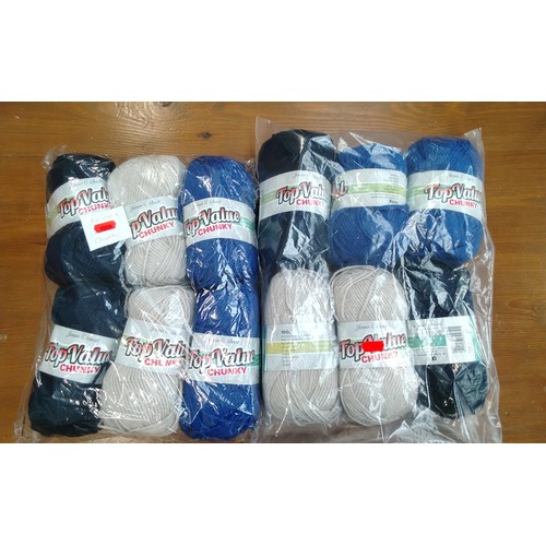 68 - Two Sealed Packs of Fine Quality James C Brett 100g Top Value Chunky Knitting Wool in Various Colour... 