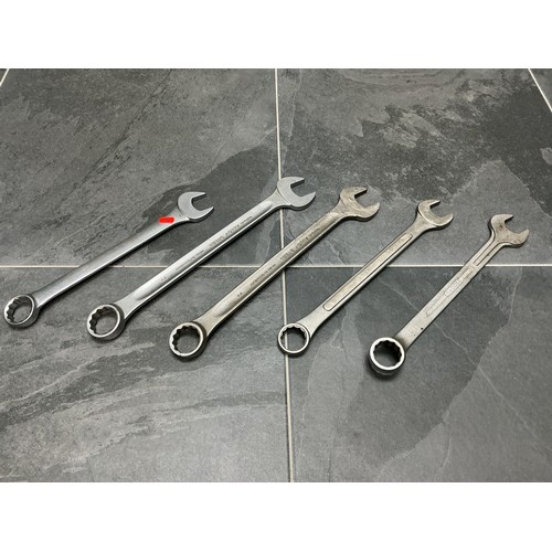 748 - Five Large Spanners (36mm-34mm)
