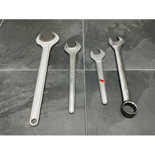 750 - Four Large Spanners - 75mm, 55mm, 50mm, And 46mm