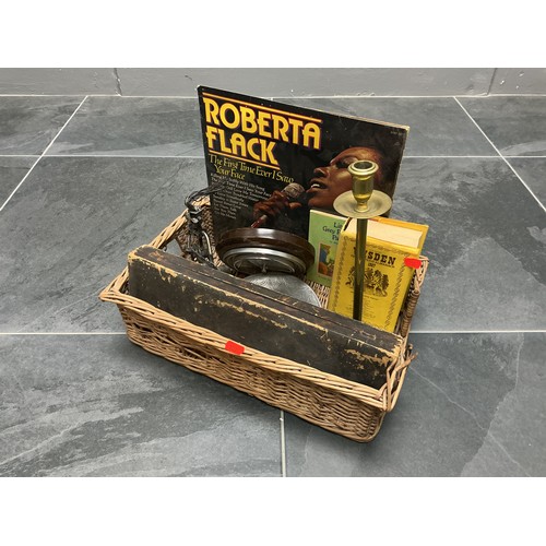 788 - A Selection of Collectables - Includes Embossed Pewter Art Nouveau Dish, Brass Candlestick, Nuts and... 