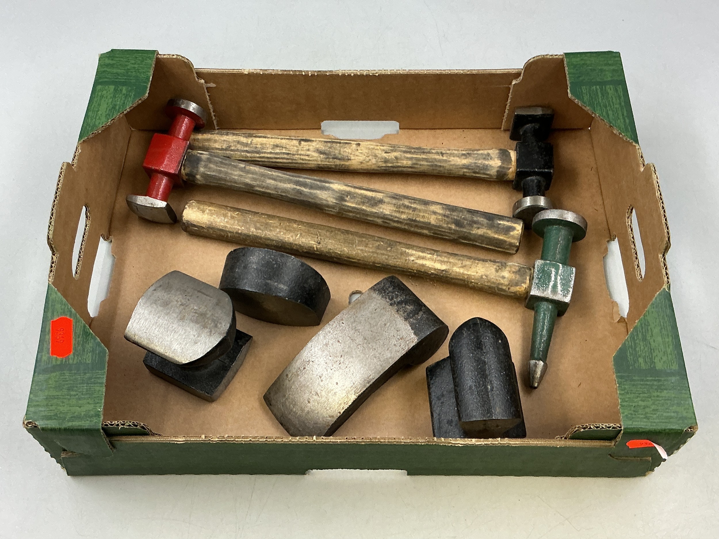Panel Beaters Set - Three Hammers and Four Dolly's