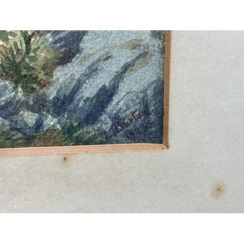 392 - Original Framed and Glazed Watercolour of Georgian Country House set in Extensive Gardens (50cm x 40... 