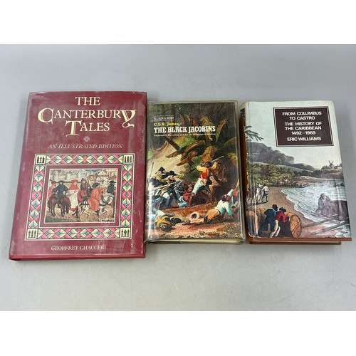 470 - Three Vintage Hard Back Reading Books to include C.L.R james The Black Jacobins, Eric Williams From ... 