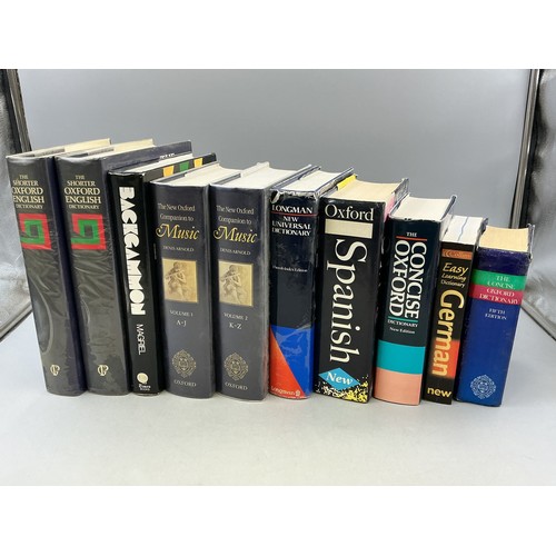 471 - Mixed Lot of Dictionaries, Companions and other Books to include The Oxford English, Spanish, Collin... 